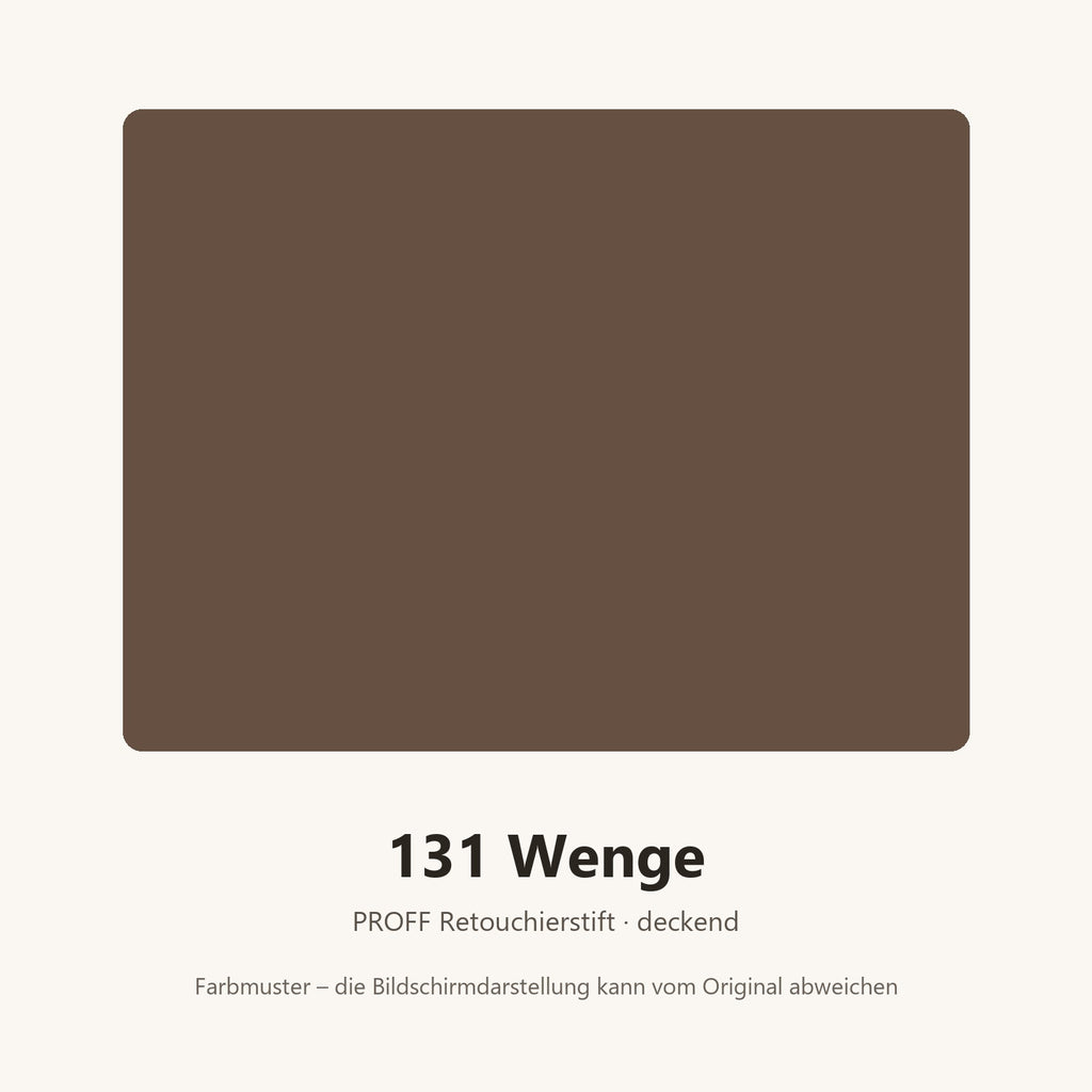 Farbmuster PROFF Retouchierstift 131 Wenge (Bildschirmdarstellung annähernd)